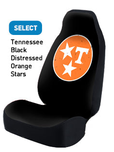 Tennessee Black Distressed Orange Stars