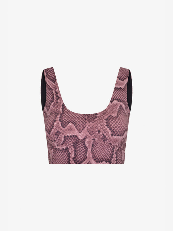 Elsie snake-print sports bra in multicoloured - Varley