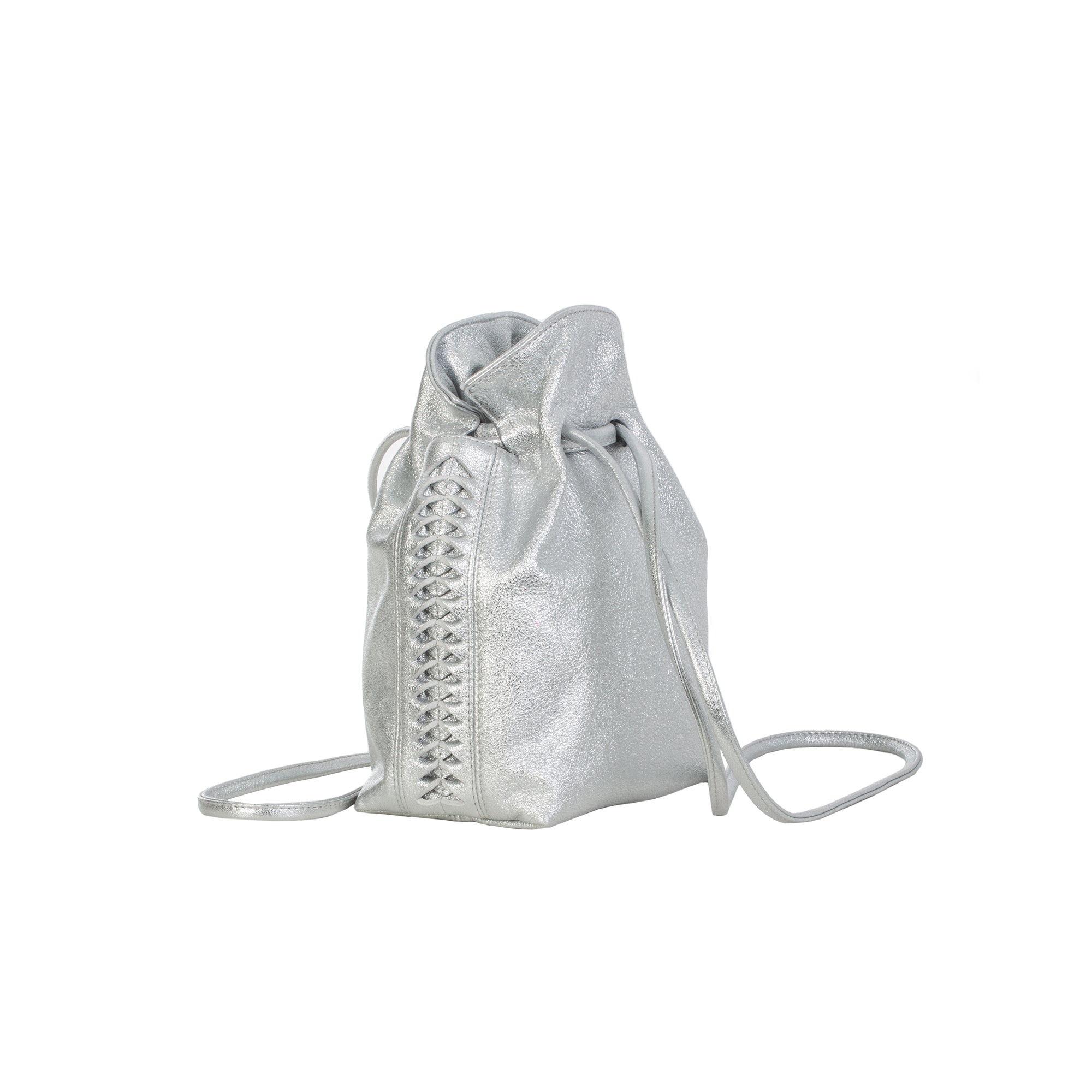 Toteme Bucket Bag Silver Sparkle - Park House | Apoella – APOELLA