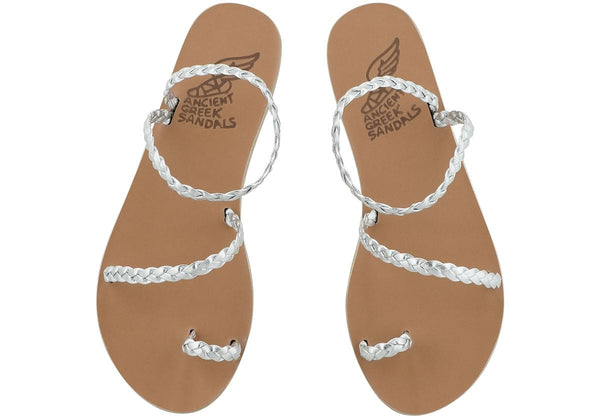 Kentima Embroidered Sandals Blue Moon - Ancient Greek Sandals