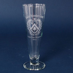 personalized pilsner glass