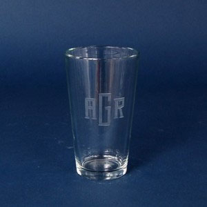 personalized pint glass