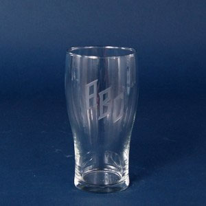 personalized pub glass