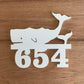 House Number Sign, Whale Tails, Address Plaque, Address Sign, Custom, Personalized Sign, Housewarming Gift, Coastal, Tropical, Outdoor Decor