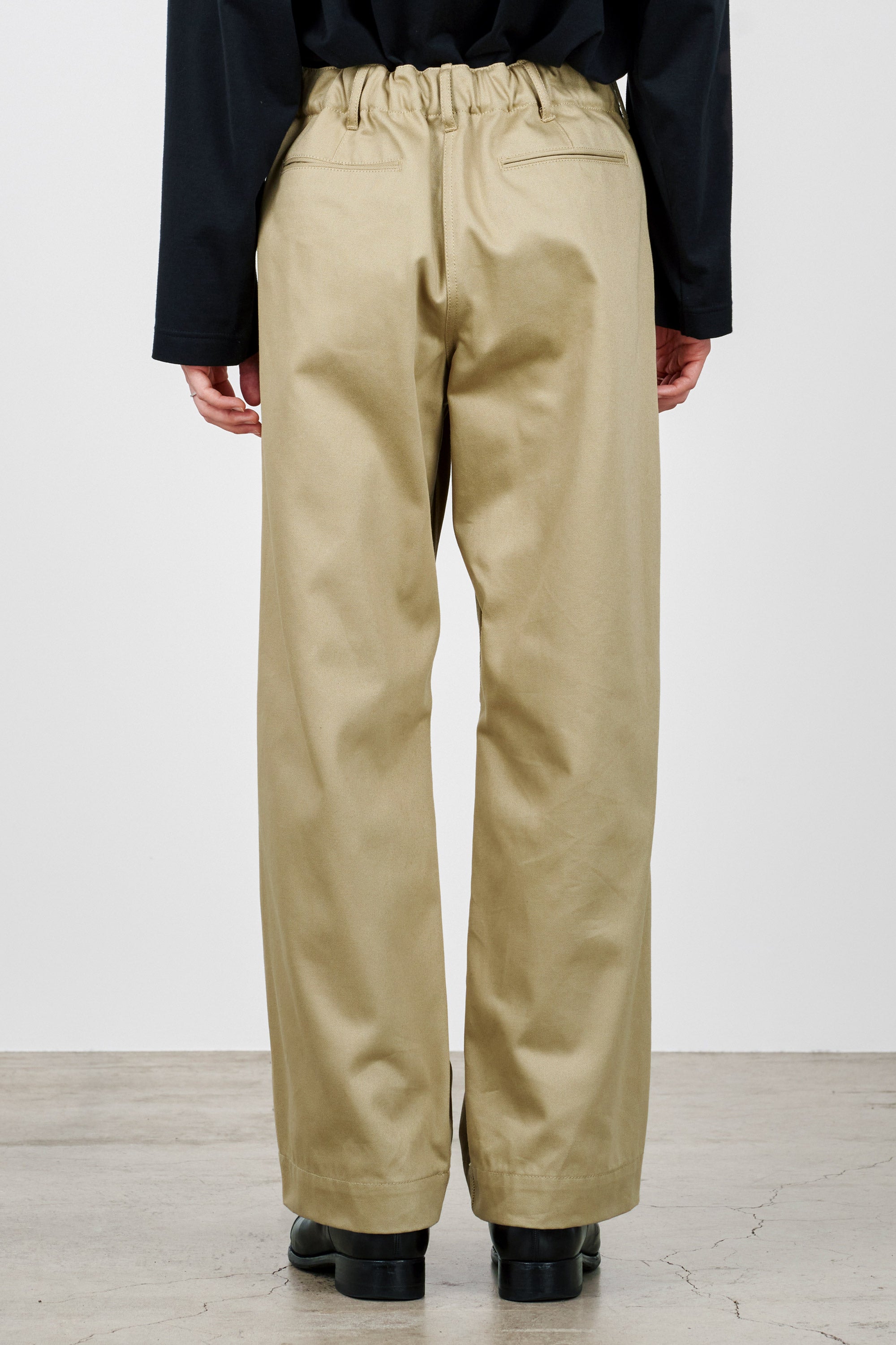 MARKAWARE マーカウェア DRY TWILL 41 KHAKI WIDE - スラックス