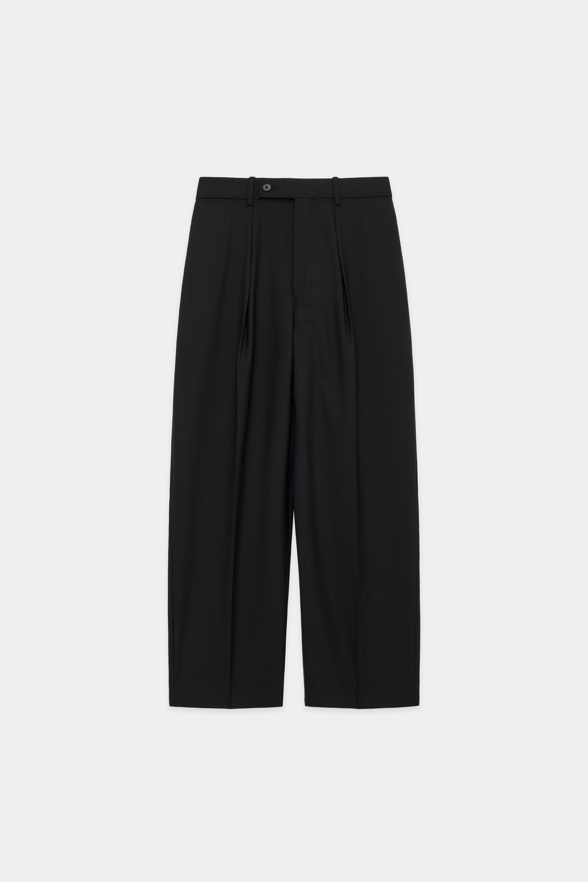Organic Wool Tropical Classic Fit Trousers, Black – MARKAWARE