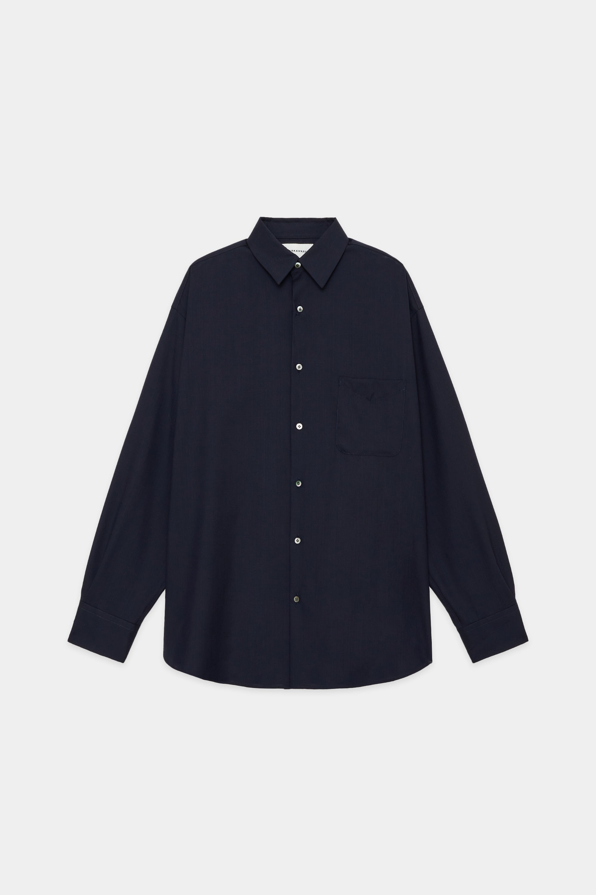 SUPER 120'S WOOL TROPICAL COMFORT FIT SHIRT, Navy – MARKAWARE