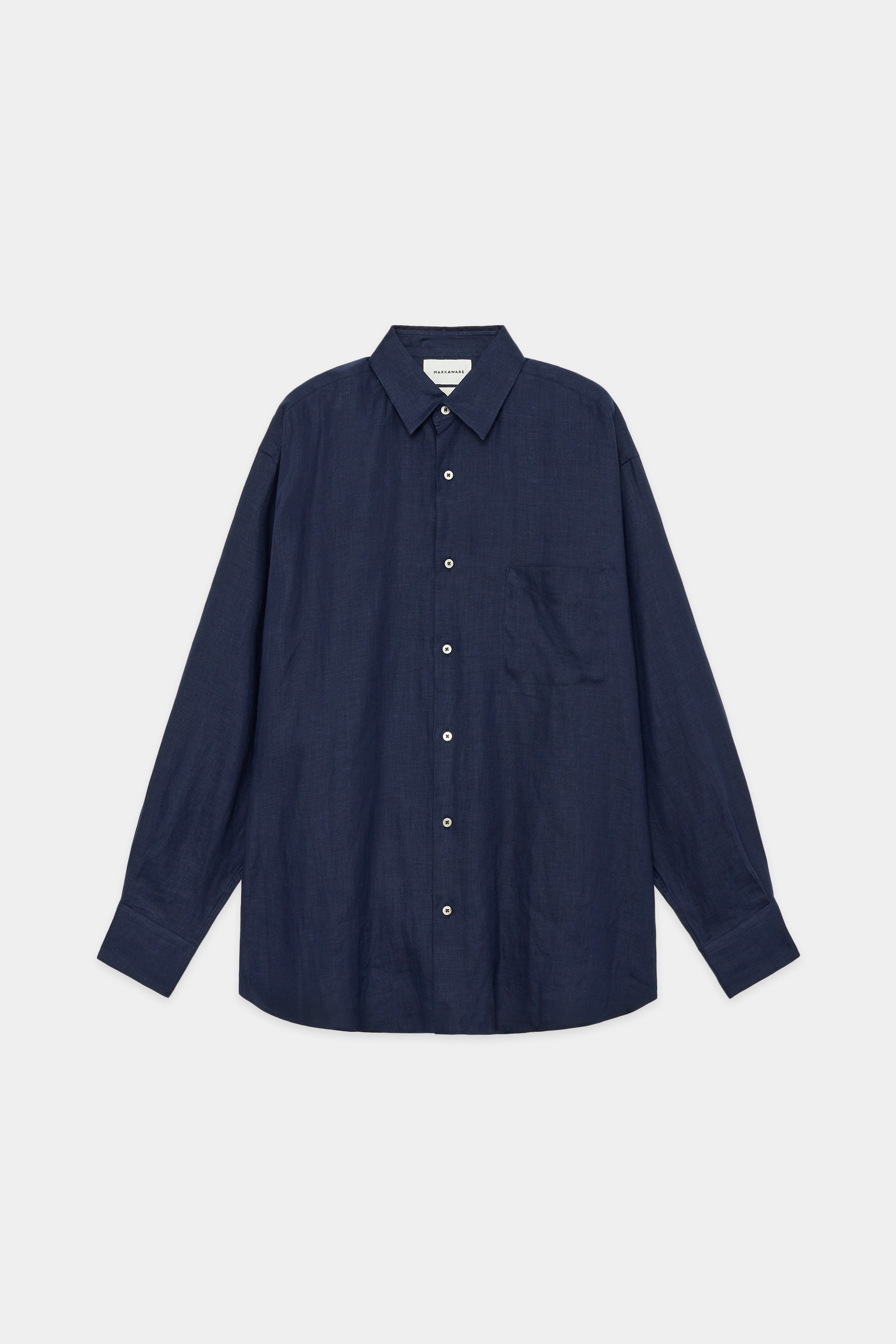 ヘンプ 細布 コンフォート シャツ, Navy – MARKAWARE