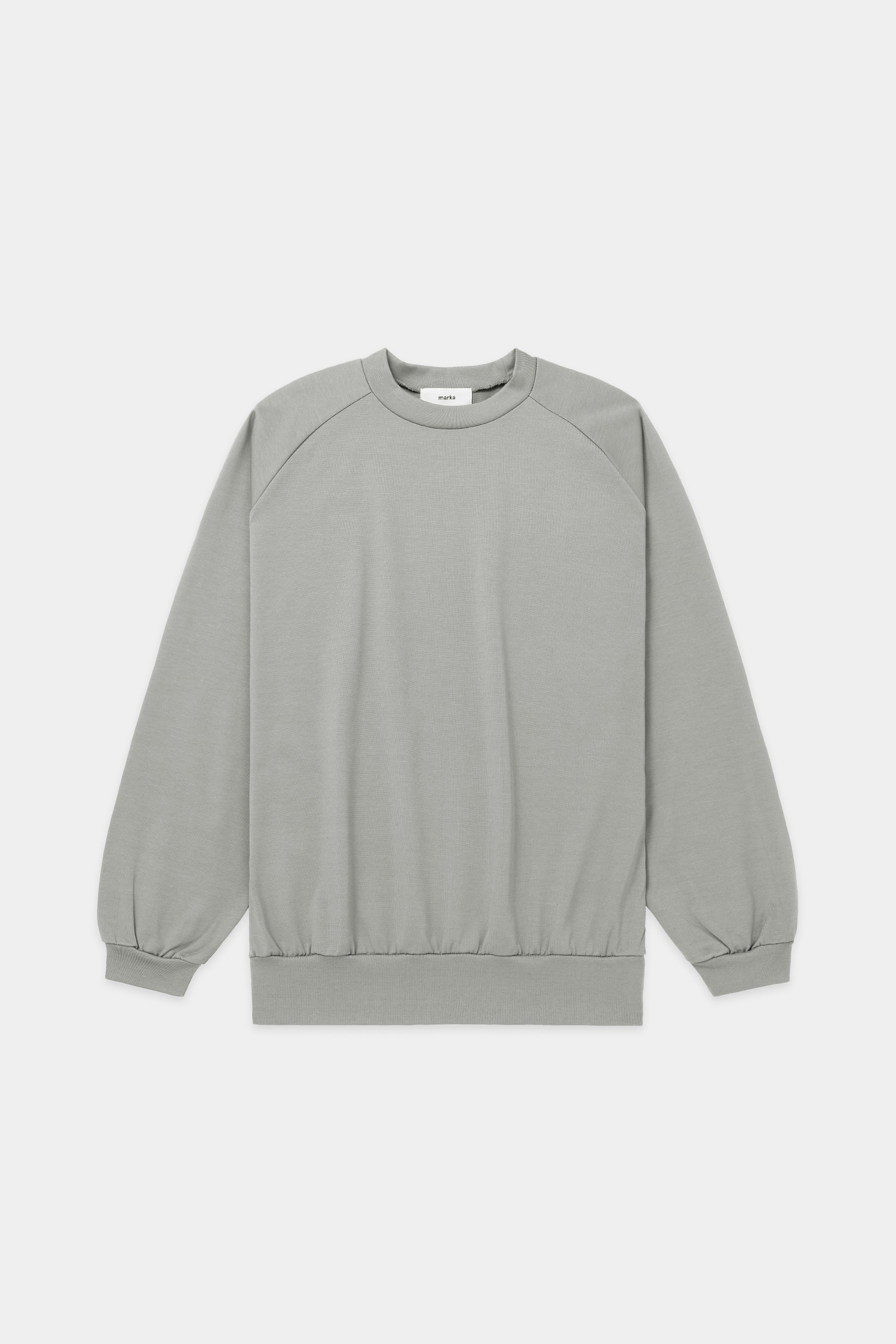 80/2引き揃え強燃天竺 ラグランクルーネックL/S, Gray – MARKAWARE