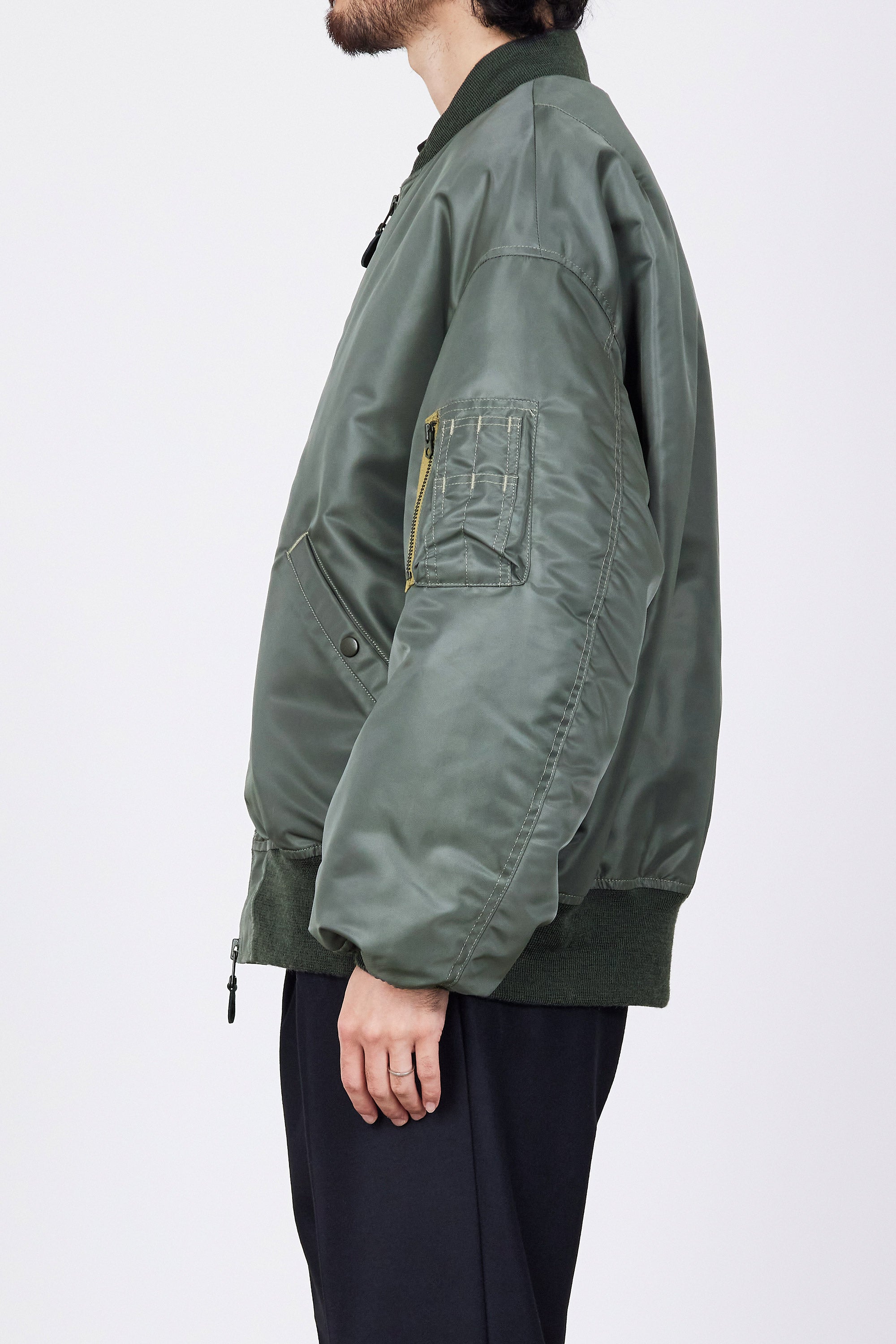 66 ナイロン ツイル MA-1, Sage Green – MARKAWARE