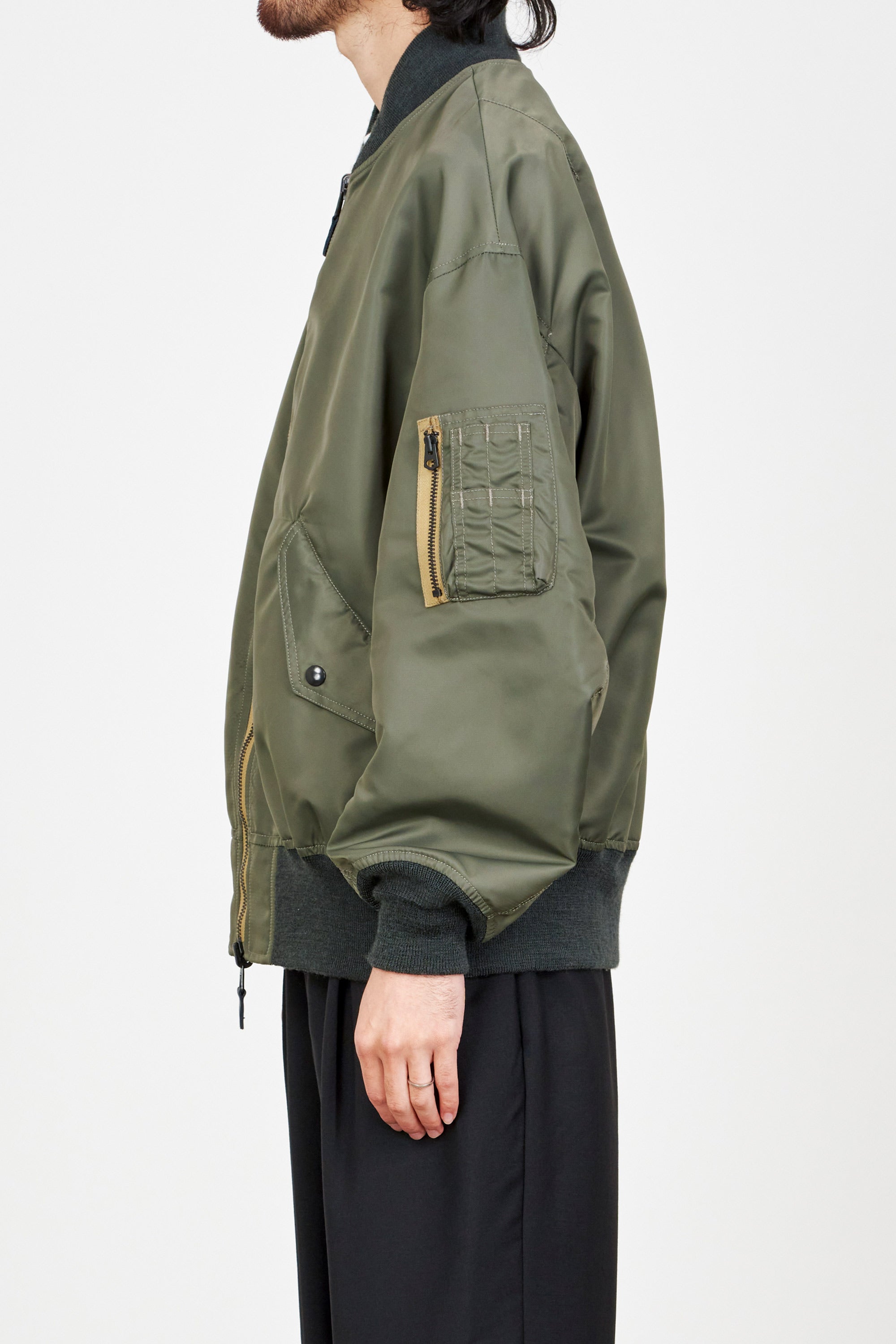 リサイクルナイロン ツイル L-2B, Sage green – MARKAWARE