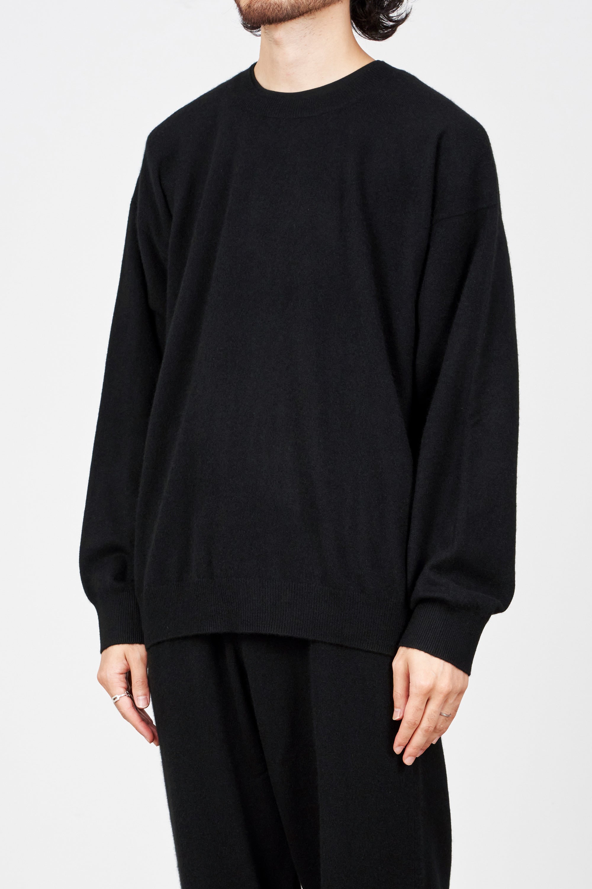 markaware text モンゴリヤンカシミヤ セットアップ BLACK-