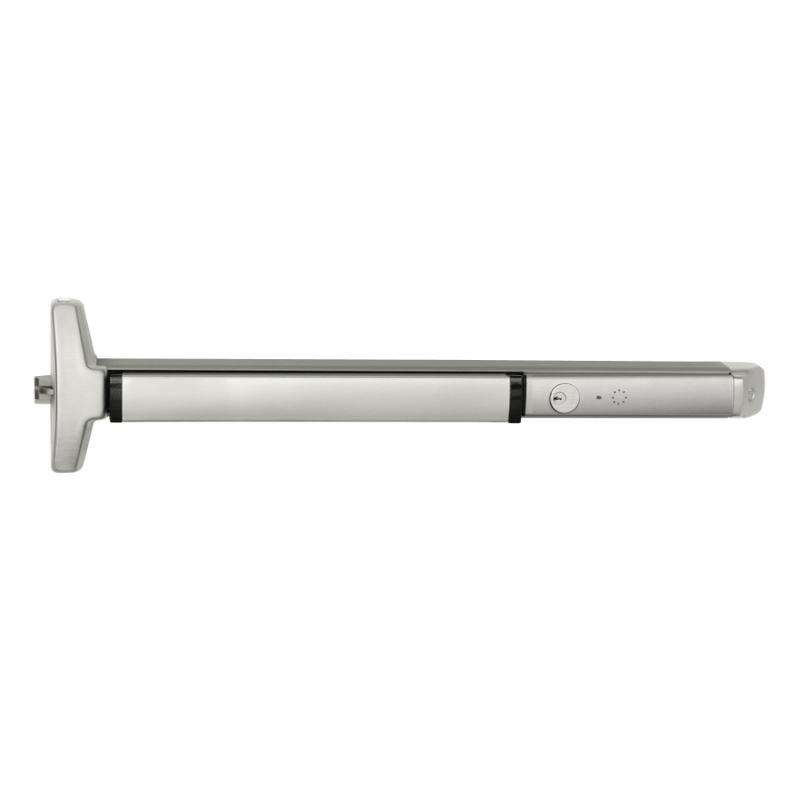 Accentra (Yale) 6200-36-A-630 Alarmed Narrow Stile Rim Exit Device, 30" - 36" Door Width, Exit only, Satin Stainless Steel Finish
