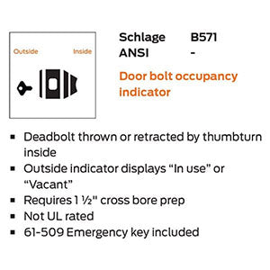 Schlage B571 Function