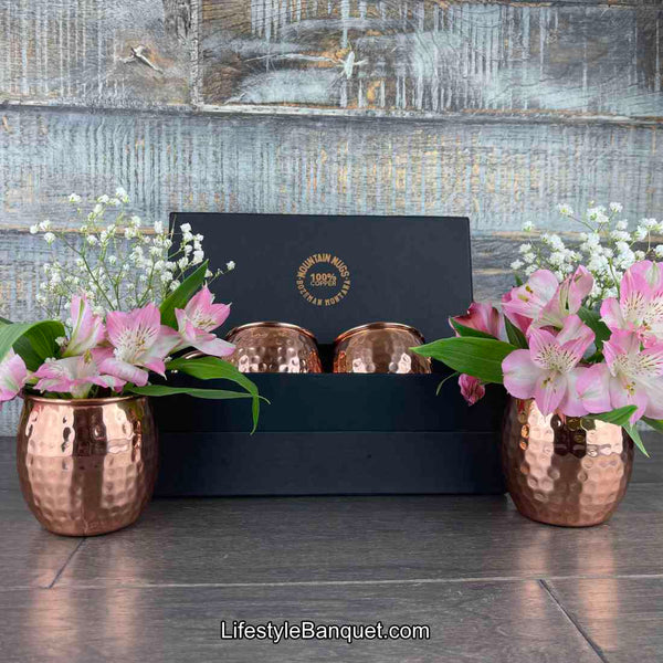 Moscow Mules as copper accents for home decor