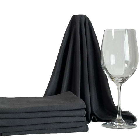 Wine Glass Polishing Cloth (2 Pack) – 25x20 inch - (White) - Trendy  Bartender