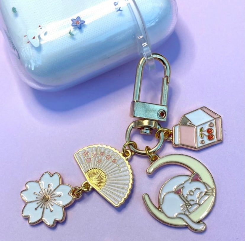 Wholesale Sakura Liquid Keychain Flower Multicolor Cute Womens Backpack  Pendant Gift Keychain From malibabacom