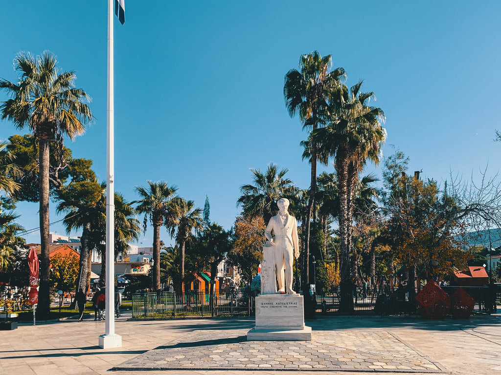 La statua di Ioannis Capodistrias a Nafplio