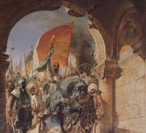 Mehmed II entra in Costantinopoli