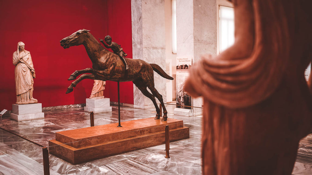 Il jockey di Artemisio al museo archeologico nazionale di atene