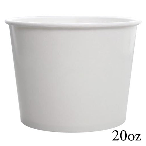 Choice 64 oz. White Paper Soup / Hot Food Cup Vented Lid - 150/Case