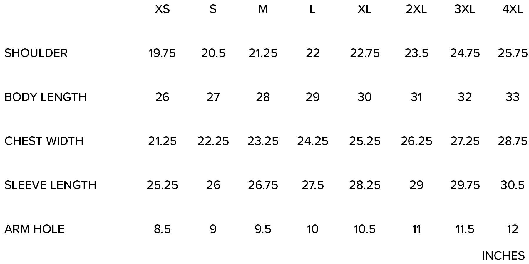 LS VINTAGE TEE SIZE GUIDE – labdip