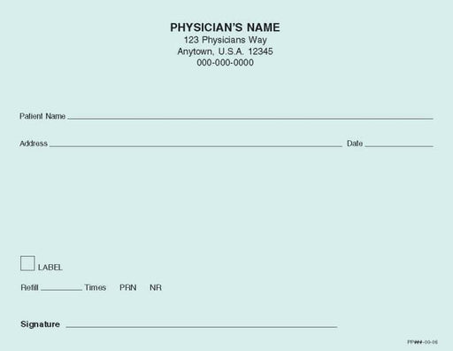 printable prescription pads