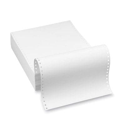 2 Part Carbonless Computer Paper 9-1/2'' X 11'' White/White, 1800/Ctn