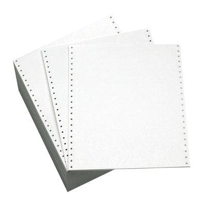 9 1/2 x 5 1/2 15# Premium Regular Perf 2-part Carbonless Continuous Computer  Paper, 3200 sheets