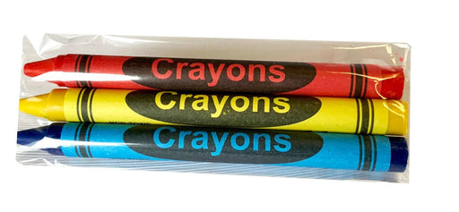 Cellophane 4pk Restaurant Crayons, Red/Blue/Green/Yellow
