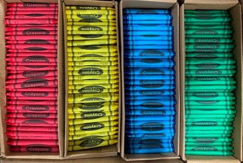 Bulk Crayola Crayons - Vivid Tangerine - 64 Count - Single Color Refill x64