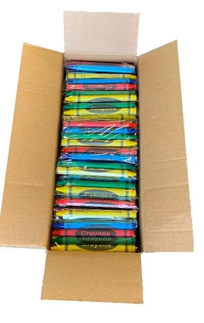 Crayola Classic Color Pack Crayons, Cello Pack, 4 Colors, 4/Pack, 360 Packs/Carton