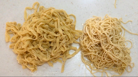 homemade fettuccini spaghetti 