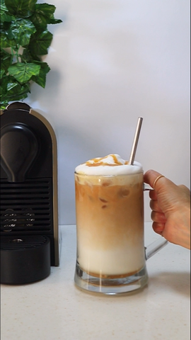 iced caramel latte coffee