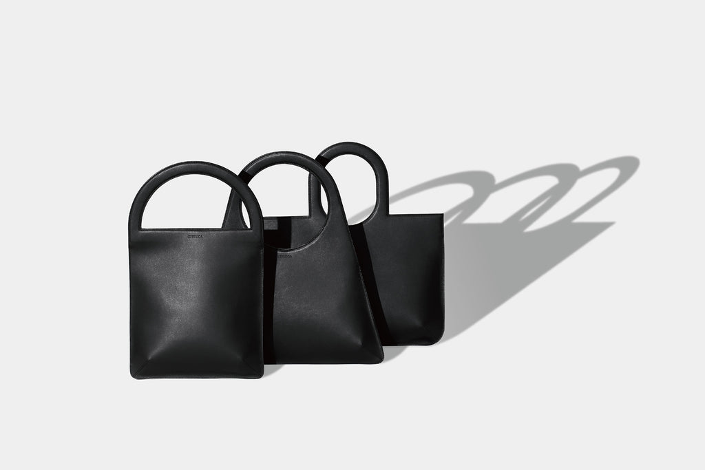 Minimal leather handbag