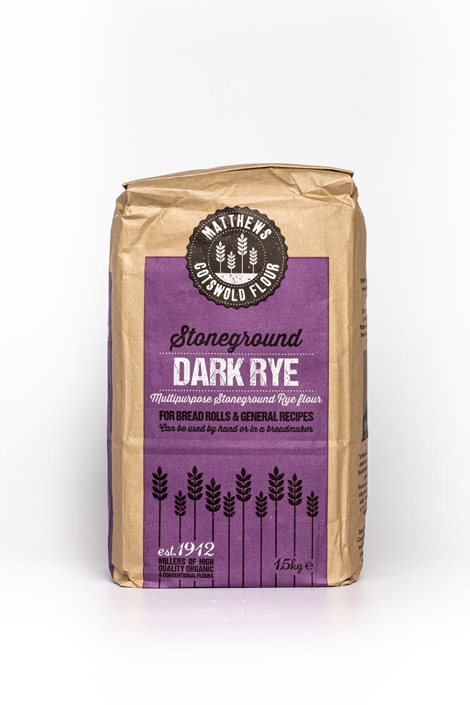 Rye Flour, Stoneground dark rye flour