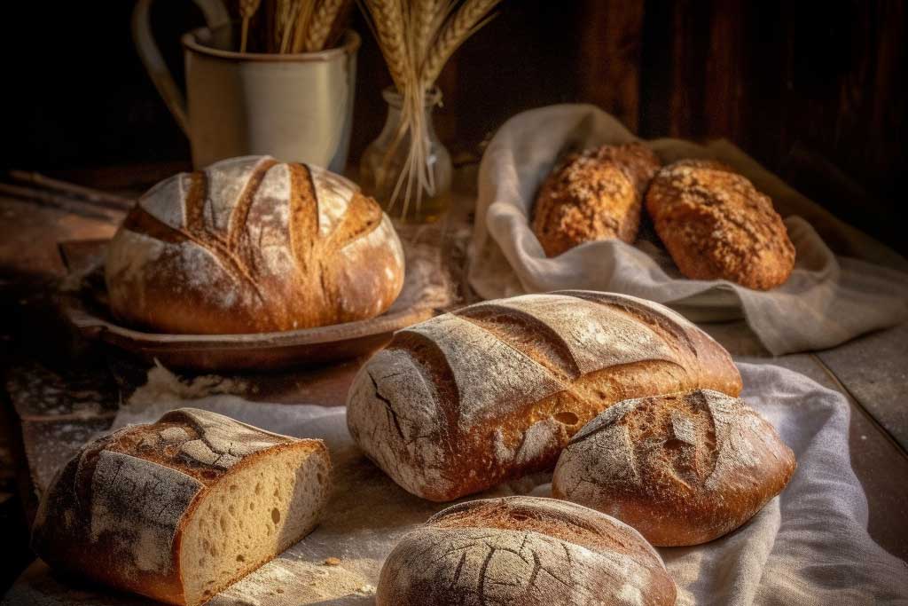 Sourdough bread, different types and alternatives