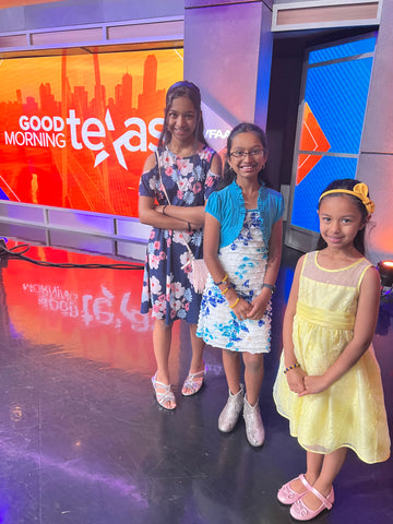 Isha and sisters on Good Morning Texas