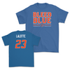 Boise State Women's Basketball Blue "Bleed Blue" Tee - Elodie Lalotte Youth Small