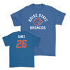 Boise State Football Blue Arch Tee - Sire Gaines Youth Small