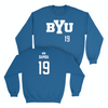 BYU Football Royal Wordmark Crew - Mory Bamba Small