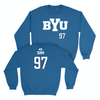 BYU Football Royal Wordmark Crew - Matthias Dunn Small