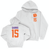 Clemson Baseball White Logo Hoodie - Reed Garris Small