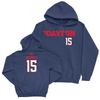 Dayton Women's Volleyball Navy Wordmark Hoodie - Brooke Nichols Youth Small