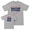 Dayton Men's Basketball Sport Grey State Tee - CJ Napier Youth Small