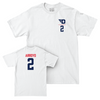 Dayton Women's Volleyball White Logo Comfort Colors Tee - Gabriella Arroyo Youth Small