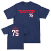 Dayton Football Navy Wordmark Tee - Hayden Snyder Youth Small