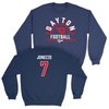 Dayton Football Navy Arch Crew - Jeremy Jonozzo Youth Small