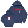 Dayton Football Navy Wordmark Hoodie - Joey Swanson Youth Small