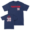 Dayton Football Navy Wordmark Tee - Logan Miller Youth Small